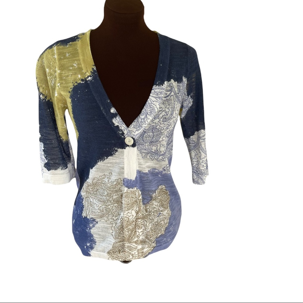 Sigrid Olsen short sleeves sweater top